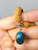 Apatit Taşlı Rudraksha Tohum Kolye Dolama Bileklik 8mm (49720) thumbnail 4