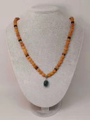 Apatit Taşlı Rudraksha Tohum Kolye Dolama Bileklik 8mm (49720) thumbnail 5