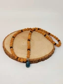 Apatit Taşlı Rudraksha Tohum Kolye Dolama Bileklik 8mm (49720) thumbnail 1