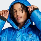 Adidas Lightweight Down Puffer Erkek Mavi Mont IR7130 - 4