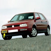 VW Golf 3 1991-1998 Ön Tampon Sağ Reflektör Çiftli 1H0941778 - 1