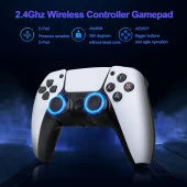 DOREKA Android Game Tv Stick 4K 64 GB Remote Control Hazıfa Kartı ve 2 Kablosuz Oyun Kolu Retro Game - 5