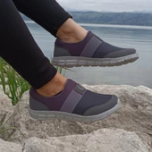 Black Sea 527 Füme Bağacaksız Hafif Fuspetli Ortapedik Spor Ayakkabı - 1