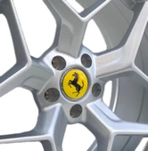 Jant Göbek Arma Ferrari Sticker 4'lü Set - 2