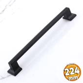 Gama 224 mm Siyah Kulp Metal Mobilya Çekmece Dolabı Mutfak Dolap Kulpları Kapak Kulbu Kulpu 22.4 cm - 1