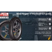 Mini Stepne 5*112 (Yedek) Lastik Ücretsiz Kargo 2021 ÜRETİM - 1