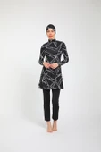 Chelly Kadın Likralı Tam Kapalı Tesettür Mayo (Boru Paça Alt) S 3730 - S 3735 - 1