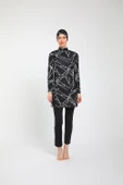 Chelly Kadın Likralı Tam Kapalı Tesettür Mayo (Boru Paça Alt) S 3730 - S 3735 - 5