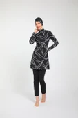 Chelly Kadın Likralı Tam Kapalı Tesettür Mayo (Boru Paça Alt) S 3730 - S 3735 - 6