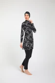 Chelly Kadın Likralı Tam Kapalı Tesettür Mayo (Boru Paça Alt) S 3730 - S 3735 - 4