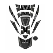 Honda PCX 125 2018 Tank Pad Sticker Seti 11 Siyah - Gri - 1