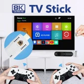DOREKA K8 Pro 8K HD Android TV Game Stick Wifi Android12.1 ATV 3D 40000+Games  64GB HD Retro - 2