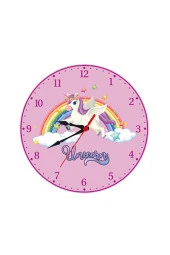 Çocuk Odası Duvar Saati Unıcorn Model Ve Unicorn Temalı Duvar Süsleri - 2
