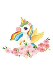 Çocuk Odası Duvar Saati Unıcorn Model Ve Unicorn Temalı Duvar Süsleri - 4