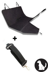 Araç Koltuk Koruma Kılıfı Kir Toz Sıvı Su Geçirmez Şilte Kedi Köpek Örtüsü + Emniyet Kemeri - 1