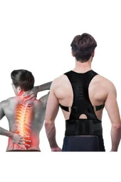 Unisex Kamburluk Önleyici Medikal Ortopedik Dik Duruş Korsesi Spor Sırt Dik Durma Korsesi Yeleği - 2