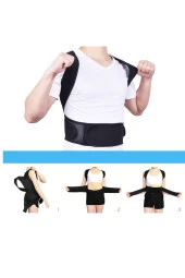 Balenli Medikal Dik Duruş Korsesi Sırt Bel Kifoz Kamburluk Önleyici Korse Sırt Omuz Dik Durma Korse - 2