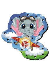 Montessori Ip Geçirme Ahşap Oyuncak Eğitici Oyuncak Delikli Renkli El Kas Zeka Geliştirici Oyuncak - 2