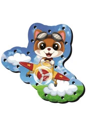 Montessori Ip Geçirme Ahşap Oyuncak Eğitici Oyuncak Delikli Renkli El Kas Zeka Geliştirici Oyuncak - 4