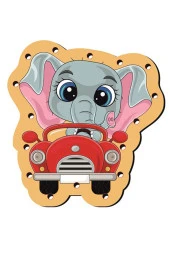 Montessori Ip Geçirme Ahşap Oyuncak Eğitici Oyuncak Delikli Renkli El Kas Zeka Geliştirici Oyuncak - 3