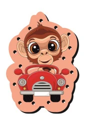 Montessori Ip Geçirme Ahşap Oyuncak Eğitici Oyuncak Delikli Renkli El Kas Zeka Geliştirici Oyuncak - 5