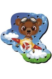 Montessori Ip Geçirme Ahşap Oyuncak Eğitici Oyuncak Delikli Renkli El Kas Zeka Geliştirici Oyuncak - 6