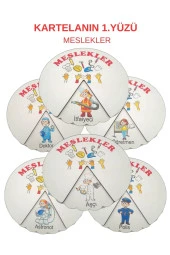 Montessori Okul Öncesi Öğreniyorum Eğitim Kartela Çark Seti 6 Farklı Tema - 2