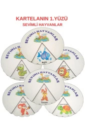 Montessori Okul Öncesi Öğreniyorum Eğitim Kartela Çark Seti 6 Farklı Tema - 5