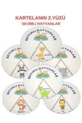 Montessori Okul Öncesi Öğreniyorum Eğitim Kartela Çark Seti 6 Farklı Tema - 6