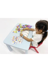 Okul Öncesi Renkli Eğitici Eğlenceli Duygu Eşleştirme Dikkat Geliştirme Etkinlik Puzzle Oyunu - 6