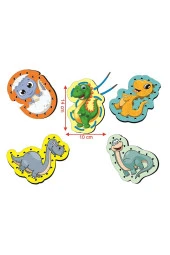 Montessori Ip Geçirme Ahşap Oyuncak Eğitici Oyuncak Delikli Renkli El Kas Zeka Geliştirici Oyuncak - 1