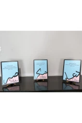 Sabret Şükret Dua Et Kabartma Yazılı Baskılı Ayet Mealli Dekoratif Duvar Tablosu - 2