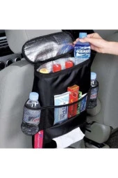 Araba Oto Koltuk Arkası Soğuk Tutucu Organizer Bardaklık Peçetelik Düzenleyici Telefon Tutucu - 2