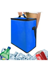 Soğuk Tutucu Termos Çanta 25 Lt Büyük Boy Kamp Piknik Serin Tutucu Sepet Oto Araç Soğutucu Buzluk - 4