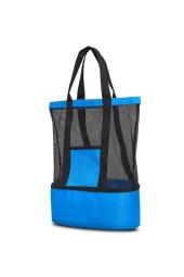 Buzluklu Termos Özellikli Omuz Askılı Plaj Çantası Piknik Kamp Çantası - 6