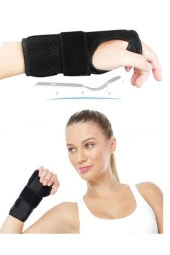 Başparmak Destekli Bağcıklı El Bilek Ateli Başparmak Sabitleyici Karpal Tünel Sendromu-sol El - 1