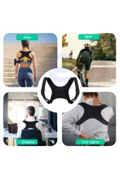 Medikal Dik Duruş Korsesi Sırt Bel Kifoz Kamburluk Önleyici Korse Sırt Omuz Dik Durma Korsesi - 4