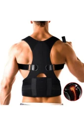 Erkek Kadın Dik Duruş Korsesi Kamburluk Önleyici Omurga Korsesi Sırt Omuz Korsesi Bel Fıtık Korsesi - 2