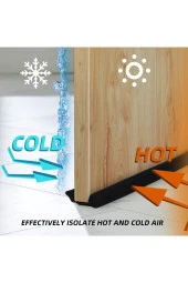 Kapı Altı Rüzgar Önleyici Isı Yalıtım Süngeri Rüzgarlık Toz Soğuk Sünger Çift Taraflı Stoper - 2