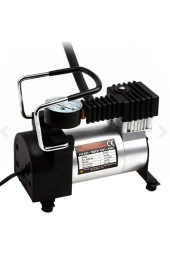 Araç Lastik Hava Kompresörü Metal Oto Hava Pompası Taşınabilir Pratik Lastik Şişirme Pompası 12 Volt - 1