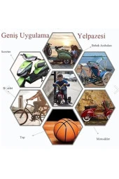 Araç Lastik Hava Kompresörü Metal Oto Hava Pompası Taşınabilir Pratik Lastik Şişirme Pompası 12 Volt - 2