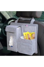 Araba Koltuk Arkası Keçe Organizer Çanta Bagaj Organizer Araç Içi Eşya Düzenleyici Toplayıcı - 1