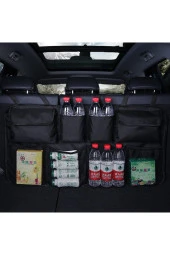 Araba Oto Araç Içi Koltuk Arkası Bagaj Düzenleyici Organizer Çanta 8 Cepli Eşya Düzenleyici Bod - 2