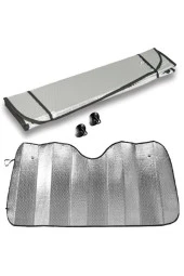 Oto Araç Araba Ön Cam Güneşliği Ve Yan Cam Güneşlik Perde 150 X70 Cm - 4