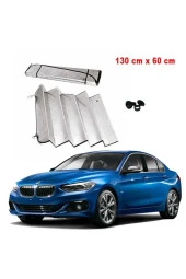 Oto Araç Araba Güneşliği Ön Cam Güneşliği Parlak Metalize Katlanabilir Güneşlik - 2