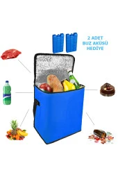 Soğuk Tutucu Yalıtımlı Termos Çanta 25 Lt Kamp Piknik Plaj Için Serin Tutucu Oto Araç Termos Çanta - 2