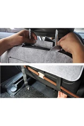 Araba Oto Koltuk Arkası Organizer Araç Içi Bod Düzenleyici Araç Eşya Düzenleyici Gri Keçe 1 Adet - 3
