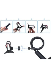 Siyah Oynar Başlıklı Akrobat Telefon Tutucu Portatif Telefon Tutma Aparatı - 6