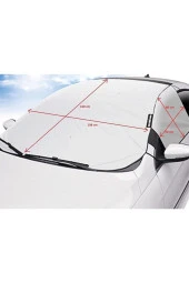 Araç Oto Buzlanma Önleyici Araba Cam Üstü Kar Örtüsü Su Geçirmez Ön Ve Yan Cam Koruma Brandası - 2