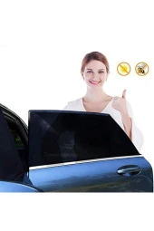 2 Adet Oto Yan Cam Perdesi Araba Arka Güneşlik Araç Anne Bebek Çocuk Perde Araç Içi Emzirme Örtüsü - 2
